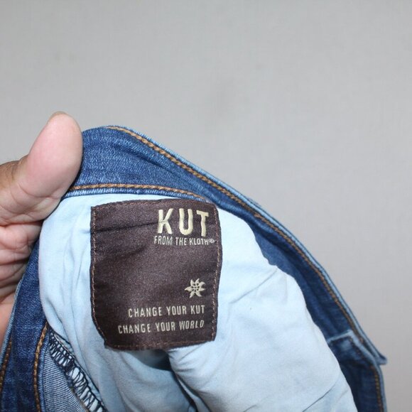 Kut From The Kloth Women Blue Jeans Denim Casual Size 24W - Picture 8 of 11